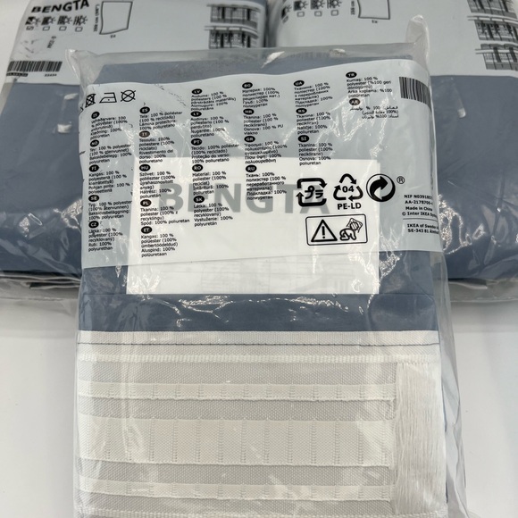IKEA Bengta Black Out Curtain Panel Set Of 3 Size 83x98” New In Package - Picture 11 of 15